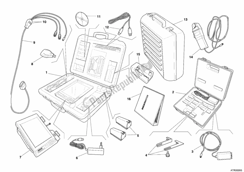 Todas las partes para Comprobar Los Dds Del Instrumento de Ducati Superbike 749 R USA 2006